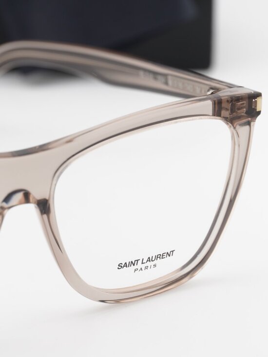 Saint Laurent SL518 004 Square Eyeglasses – Brown 56mm